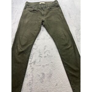Madewell Slim Fit Green Jeans Mens W32 L34 Cotton Blend Casual Everyday